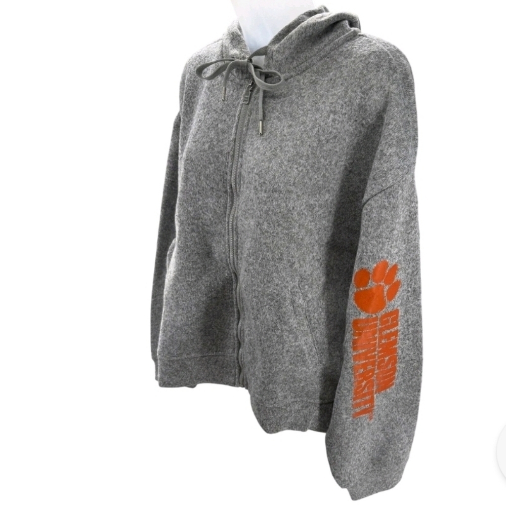 NCAA Zip-Up Hoodie Clemson University Tigers Wear by Erin Andrews Women's 2XL